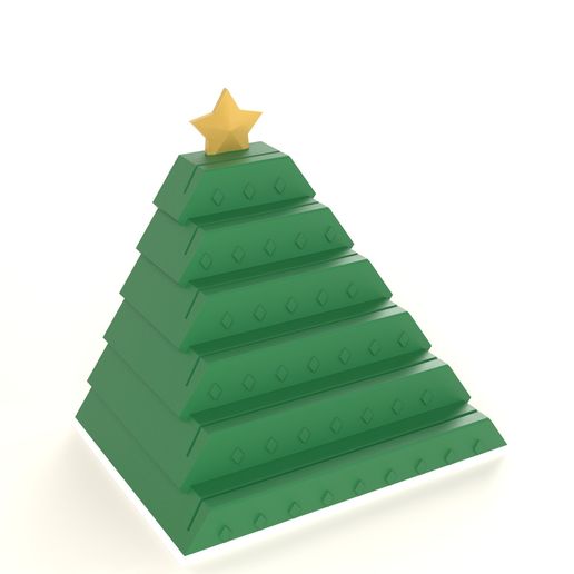 Christmas Card Holder Tree - Greeting Card Display Stand for 10-20 Cards, 6 Tiers, No Supports