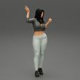 Girl-0026.jpg Girl Posing In Short Shirt Showing Belly 3D Print Model