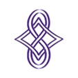 celtic knot template.stl Infinity celtic knot template, eternal life, universal love, consciousness expansion, universal love energy healing flow.