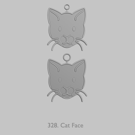 328.png 🐾 Creature Face - Pendentifs à visages d'animaux