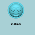 size.png Emoji 01 Ojos de Corazón - Moldeado Arreglo Espuma EVA Artesanía