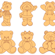 2020-04-25-5.png Laser Cut Vector Pack - 45 Children's Bears Figures