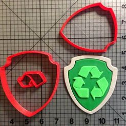 Paw-Patrol-Rocky-Badge-Cookie-Cutter-Set-e1418339689619.jpg EMPORTE-PIÈCE EMPORTE-PIÈCE PATROUILLE ROCKY BADGE