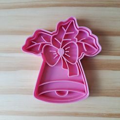 319673377_6372679402748381_8814612542849206440_n.jpg STL file Christmas Bell - Cookie Cutter・3D printer model to download
