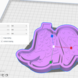 STL1370-3.png Cowgirl Boots & Hat Silicone Mold Housing STL File