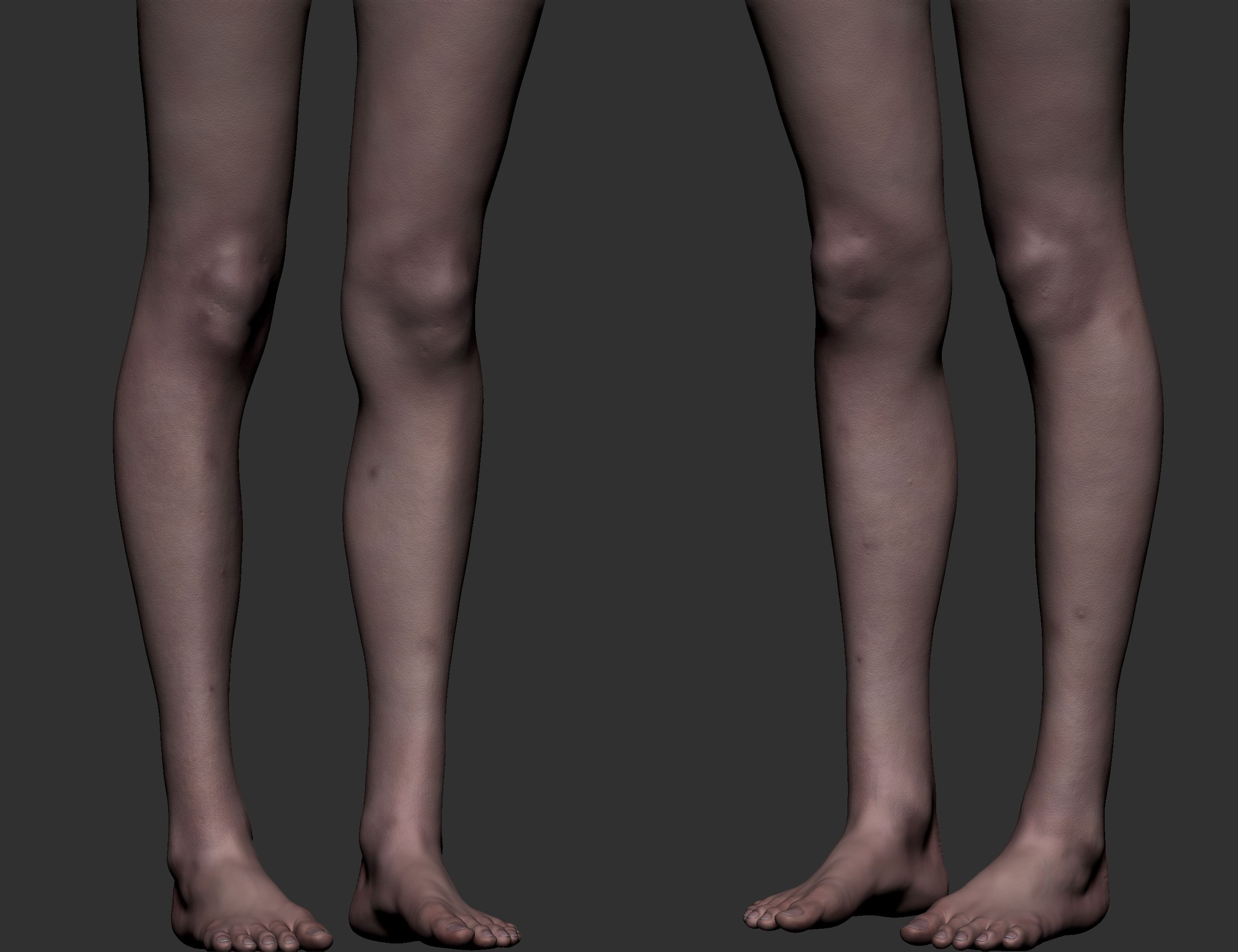 Artstation_02_jpg.jpg Download OBJ file Realistic Female Legs • 3D printing model, GoWireStudios