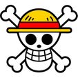 luffylogo.jpg Luffy Flag Keychain - One Piece
