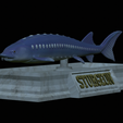 Sturgeon-statue-5.png fish beluga / sturgeon / huso huso / vyza velká statue detailed texture for 3d printing