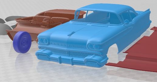 3D file Oldsmobile 88 1958 Coupe Printable Car 🚗 ・3D print design to ...