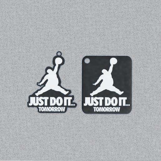 Just Do It... Tomorrow - Jordan Key ring - Keychain 3D model