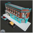 005.jpg 3D file BACK TO THE FUTURE INSPIRED- LOU'S CAFE 1/64 SCALE - HOT WHEELS COMPATIBLE・3D printing design to download