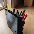 STL file Pencil organizer, pen box, wall mounted ✏️・3D print