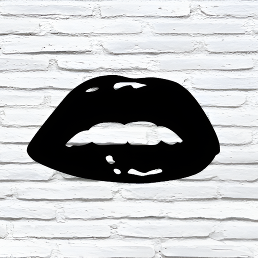 Labios 2D 3D model
