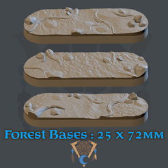 _2572.png Télécharger fichier STL Bases de forêts stylisées : 25*72mm • Objet pour impression 3D, Blue_moon_workshop