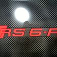 DSC_0120.jpg Audi RS6 R Emblem Logo badge S6 A6 Abt APR Motorsport