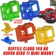 Reptile-Cloud-149-HD-GH11-Mini-Pro-Mount-1.jpg Reptile Cloud-149 HD Gopro Hero 11 Mini Adjustable Mount