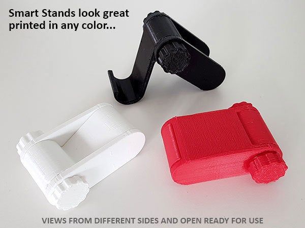 f0b8d7ee9d7c6931d2b1bdd09e58b663_display_large.jpg Free STL file Smart Stand - A smart little stand for Smart Devices (Phones and Tablets)・3D printer model to download, Muzz64