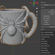 hatasiz.png 3D Printable Black Widow Spider Mug - Gothic & Horror Cup STL obj