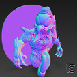 SNAG-0045.png Colorful Cosmic Beast Hook - 3D Model for Printing