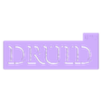Druid_text_DR3.stl Stencils - Diablo