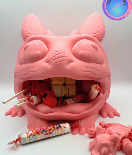 🐉 Black Toothless Dragon Big Mouth Bowl (Commercial License)・ 3D File ...