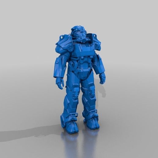 'wearable' T60b Power Armor from Fallout 4 Brotherhood of Steel 3D model