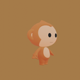 15.png Cartoon Monkey for 3D Printing