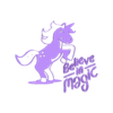 little pony unicorn.stl Little pony, unicorn, Believe in magic