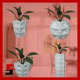 1.jpg Fichier STL Jardinières abstraites Rectangles Pot de fleurs・Idée pour impression 3D à télécharger