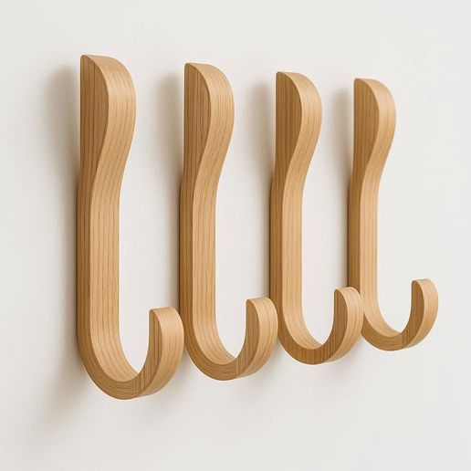 Modern Minimalist Wall Mounted Home Hook Organizer Holder