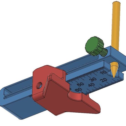 GCODEDatei Marking Gauge Anreisshilfe Anreißhilfe parallel marker incl