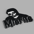 1.png MISFITS Logo horror punk Skull Skull Demon Wall Chart