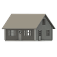 Cape-Cod-House-4.png N Scale Cape Cod House