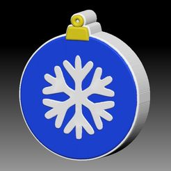 ChrismasBauble-2.jpg Fichier STL shampooing solide et moule pour pompe à savon avec boule de Noël et flocon de neige・Design à télécharger et à imprimer en 3D, __Bubbles