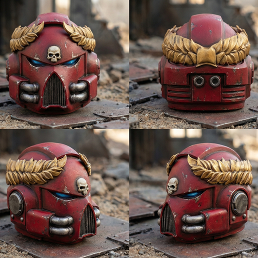 Imperial-Style Power Armor Helmet | Sci-Fi Warrior Cosplay STL
