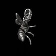 erfgddfgdfgdgdfgd.jpg Bee pendant 3D print model