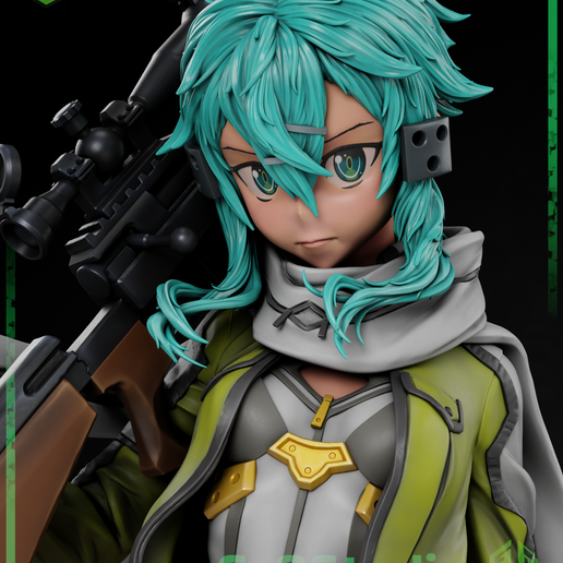 🗡️ Sinon - Sword Art Online - Gun Gale・ 3D File for 3D printing