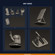 03_angles.png Desk Phone Stand Collection - 5-Model STL Bundle
