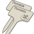 Tomate_1.png STL-Datei Tomato Signs / Labels for garden・Design zum Herunterladen und 3D-Drucken
