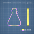 756_cutter.png ERLENMEYER FLASK SCIENCE COOKIE CUTTER MOLD