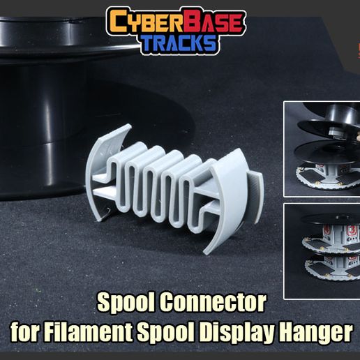 🪢 Spool Connector for Filament Spool Display Hanger・Free STL File for ...