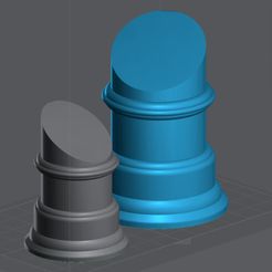 Round-Busts.jpg OBJ file Round Bust Plinths Bases Tapered bundle・3D printing idea to download