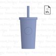 Untitled.jpg 3D file Starbucks Smooth Tumbler Inspired Keychain STL File・Model to download and 3D print
