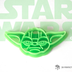 Yoda1.png Yoda Cookie Cutter - Yoda Cutter - Star Wars (outline + marker)