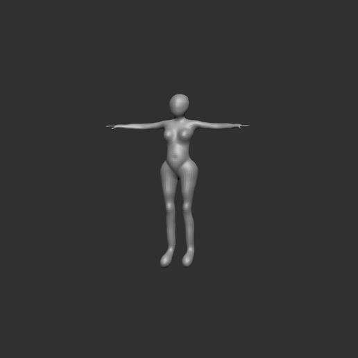 👩 Anthro base Mesh・Free OBJ File for 3D printing・Cults
