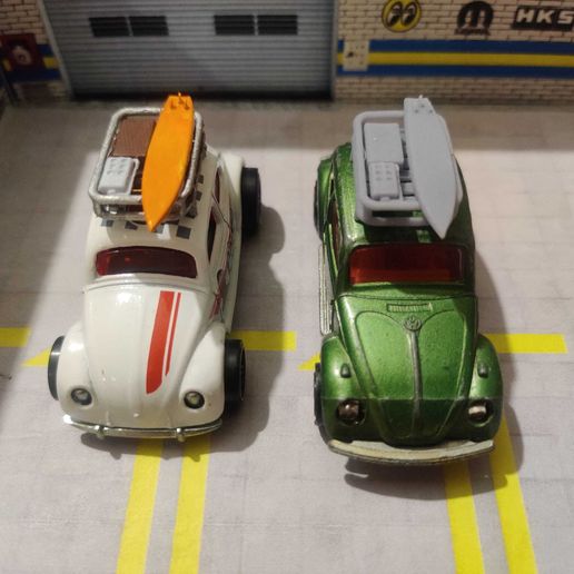 🪲 Vintage Speed Roof Rack For Beetle 1/64・ STL File for ・Cults