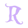 R.stl Letters and Numbers ALICE IN WONDERLAND Letters and Numbers | Logo