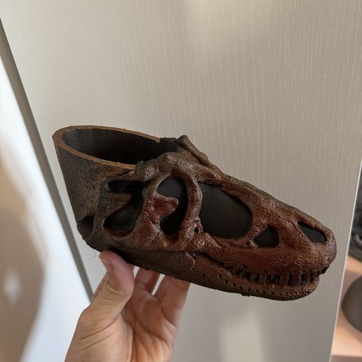 Bowl / Bowl / flowerpot Tyrannosaurus rex - 3D model önizlemesi