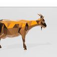 4.jpg Goat - Goat - Voxel - LowPoly - Wireframe 3D Model Print