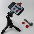 Universal Phone Tripod Mount 3D printing1.png Universal-Stativhalterung für Telefone